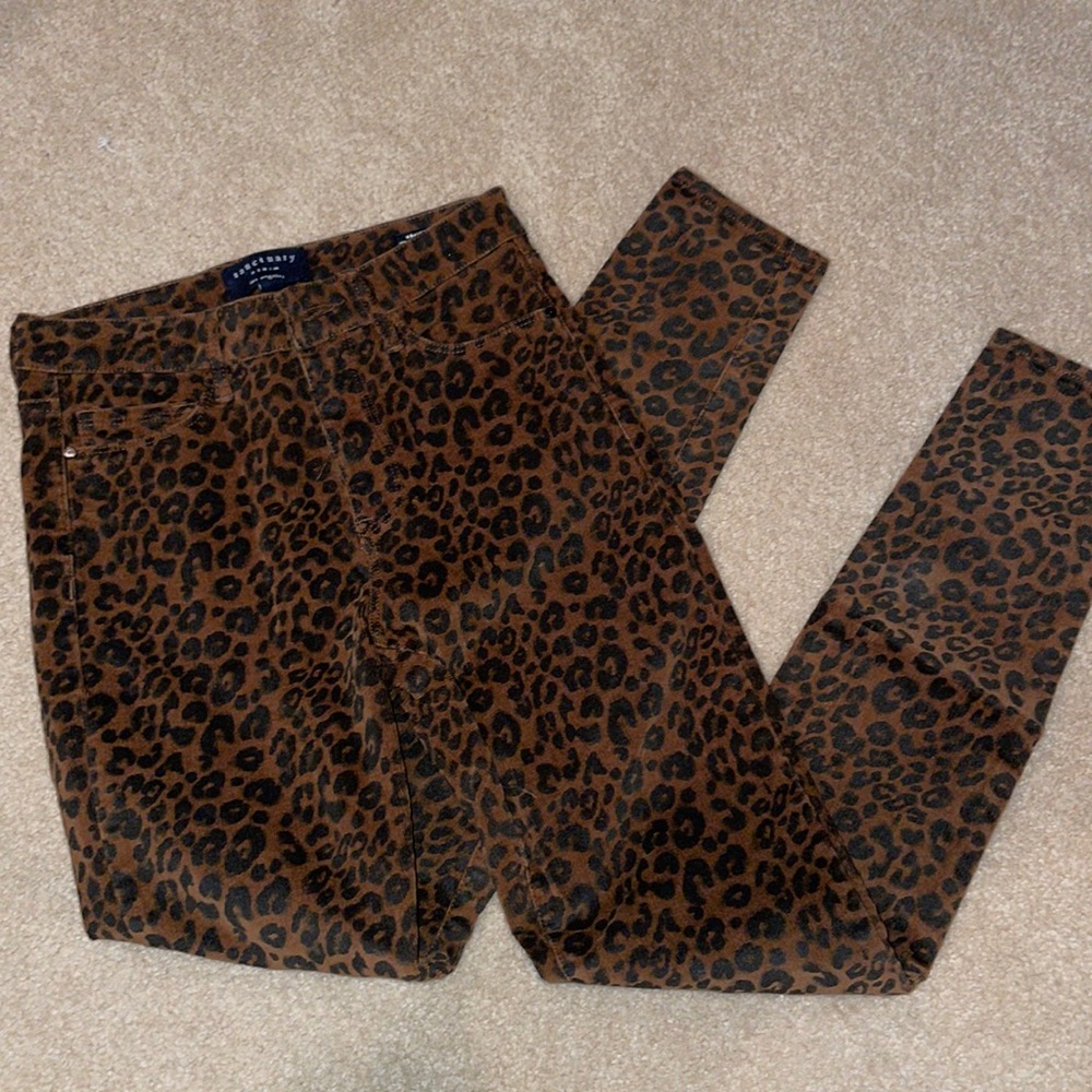Sanctuary leopard skinny jeans